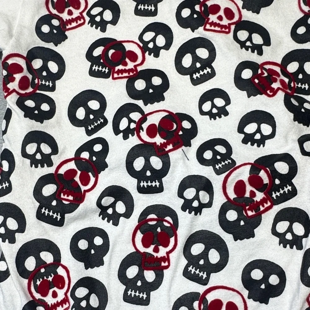 💀 Amy Coe “Bad Boy” Skull Print Baby Bodysuit – Newborn Size 🍼